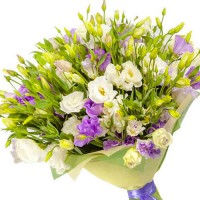 Букет цветов из эустомы "17 мгновений весны"